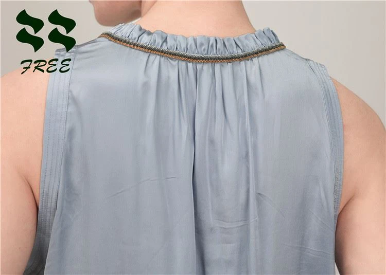 More frills gathered along the neckline More frills gathered along the neckline