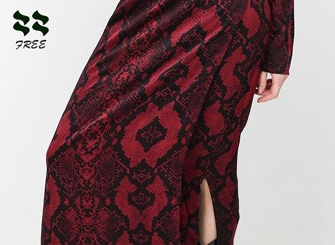 Printed Long sleeve wrap Maxi Dress skirt.jpg