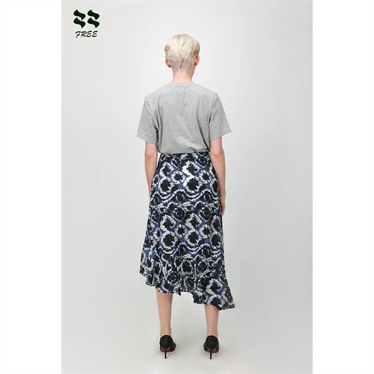 asymmetrical skirt midi